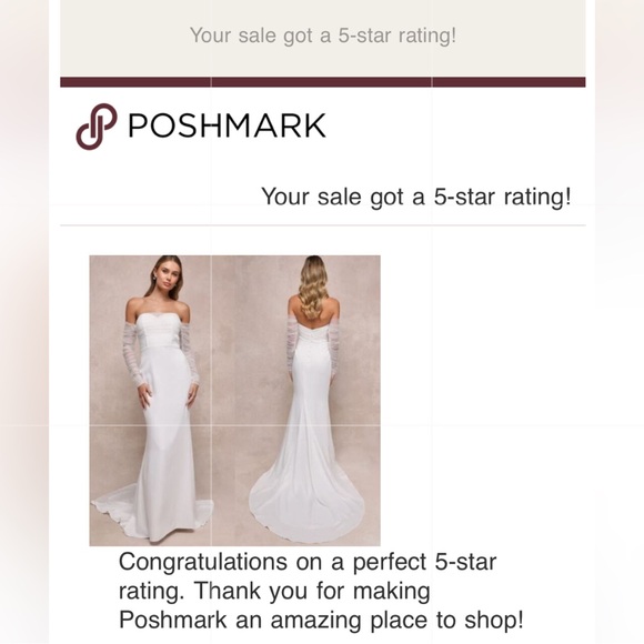 Lulus Size Medium Sensational Promise White Satin Train Maxi Gown Wedding Dress - Picture 16 of 16